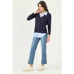 PRIVILEGE - Cardigan azul marino 2991