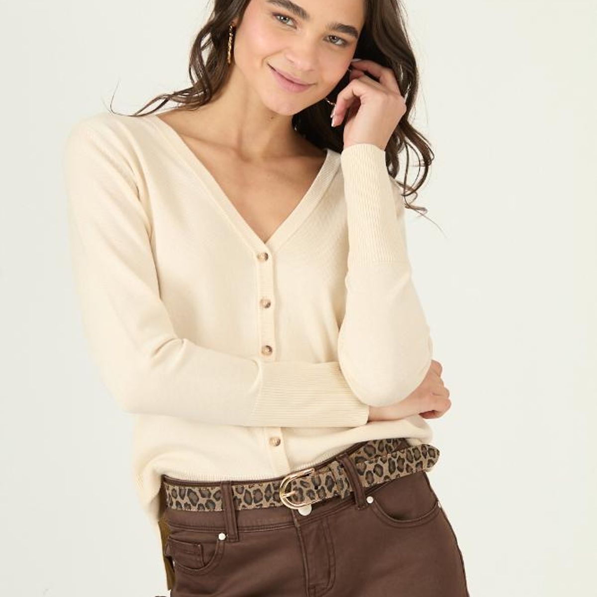 PRIVILEGE - Cardigan beige 2995