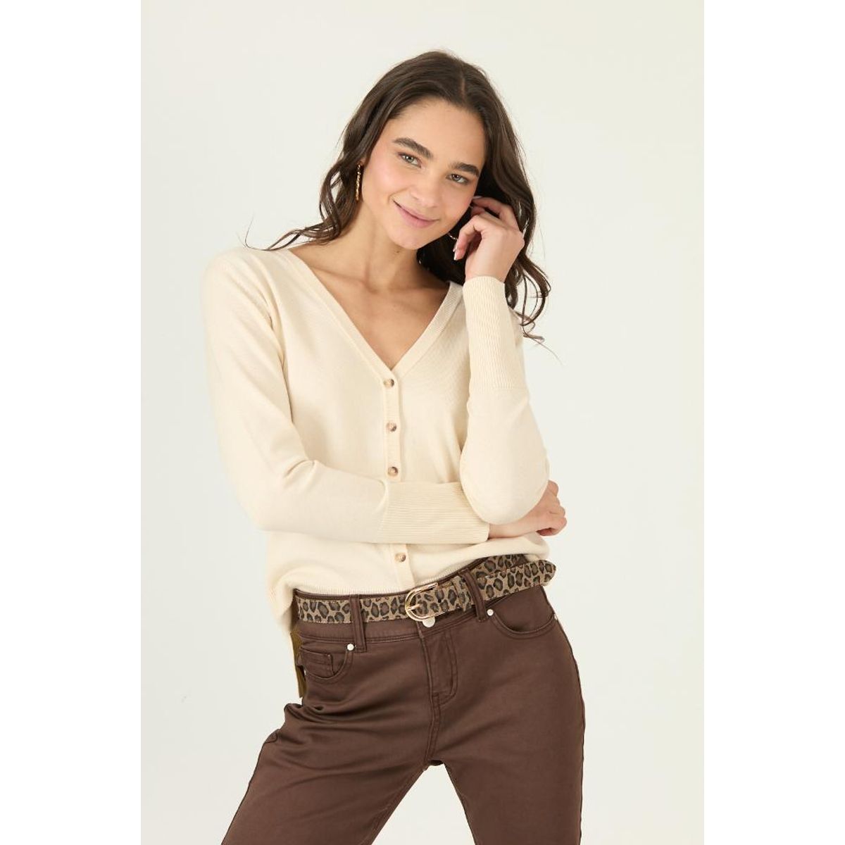 PRIVILEGE - Cardigan beige 2995