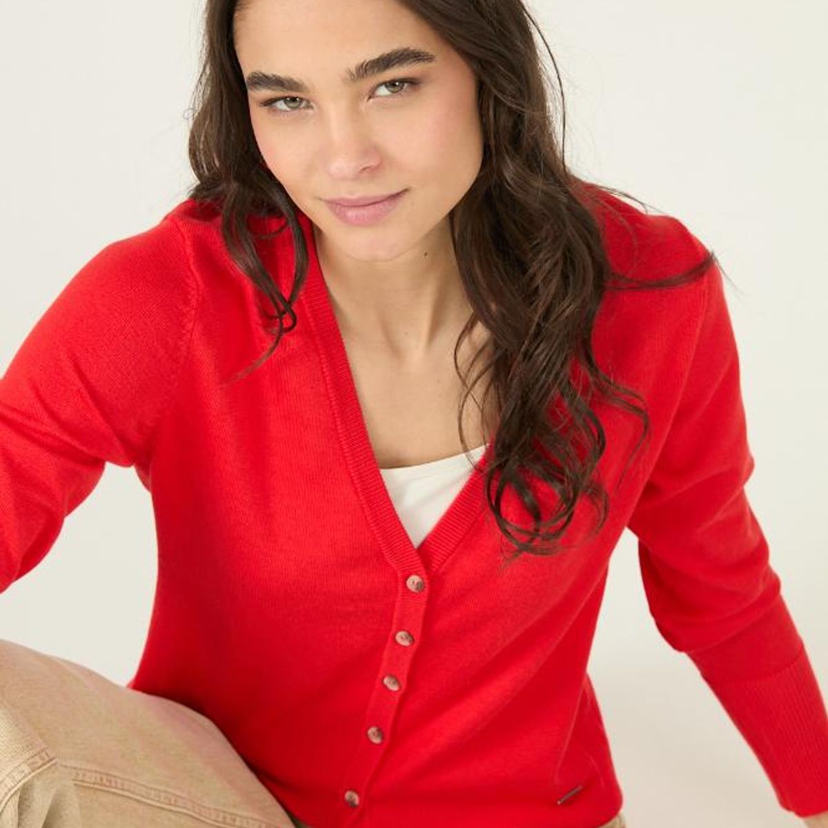 PRIVILEGE - Cardigan rojo