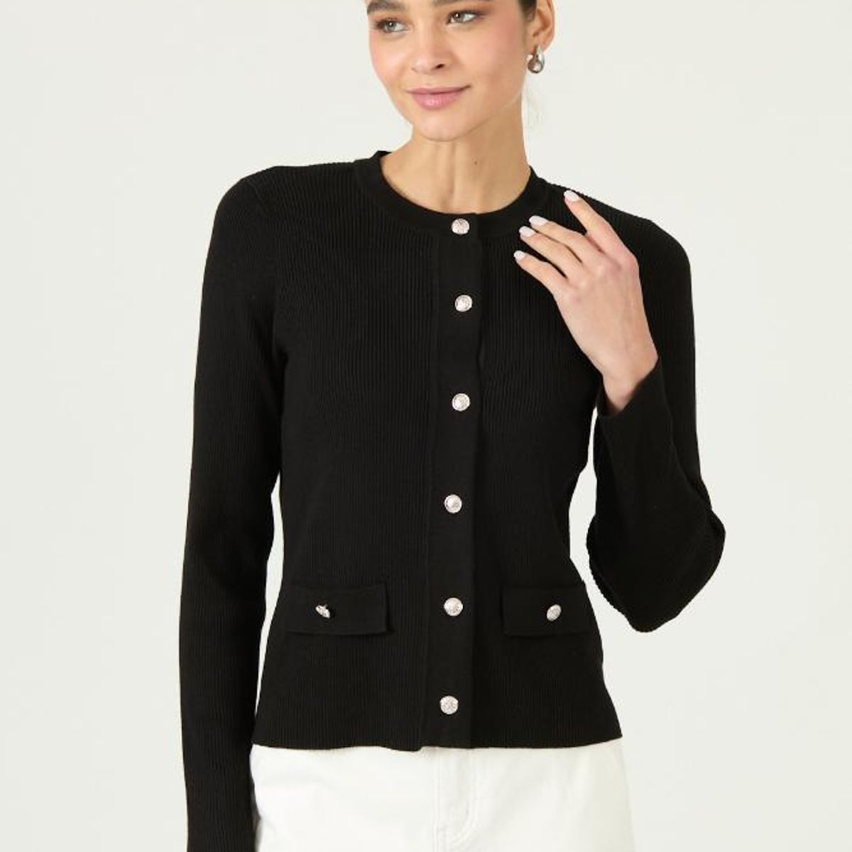 PRIVILEGE - Cardigan negro 2952