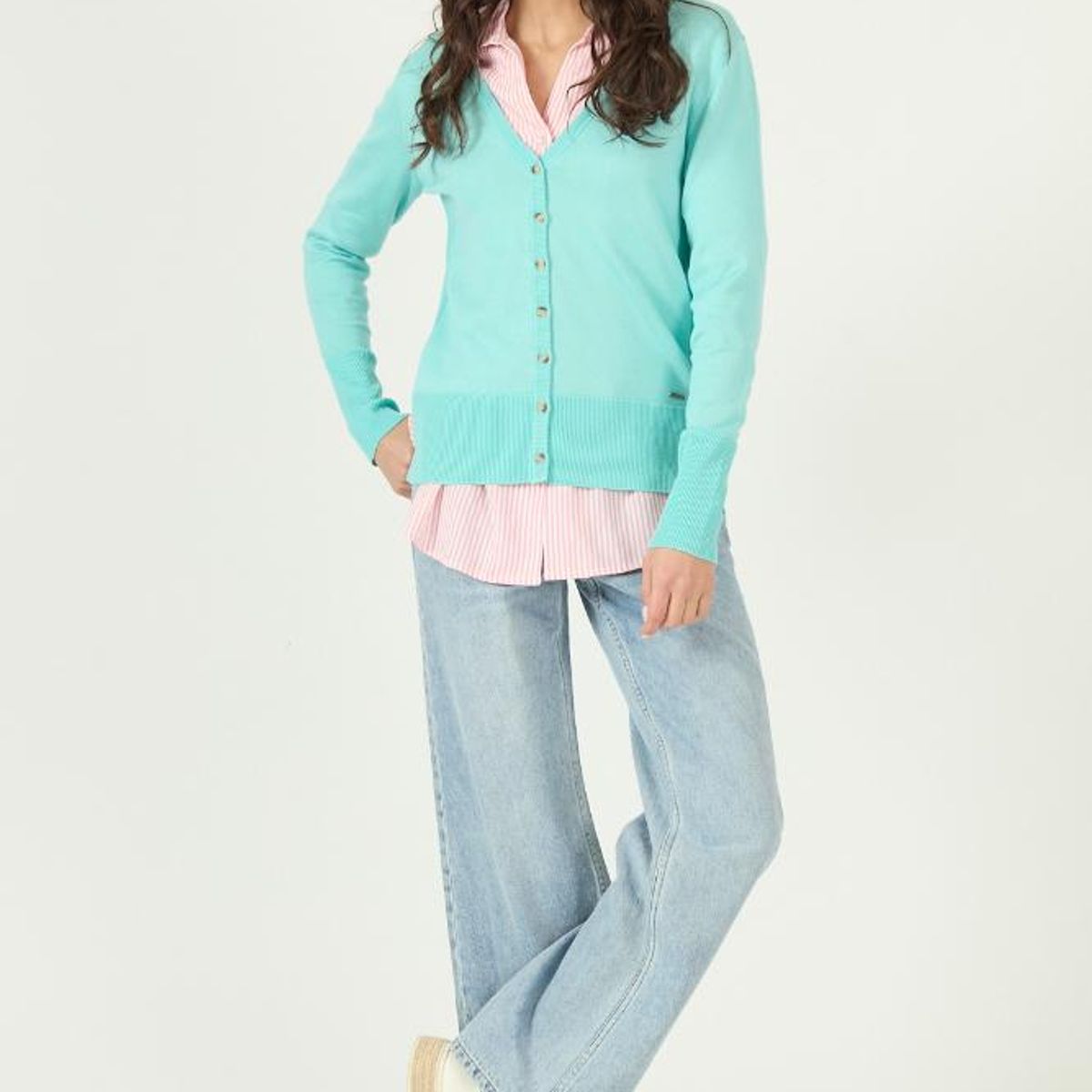 PRIVILEGE - Cardigan turquesa 2992