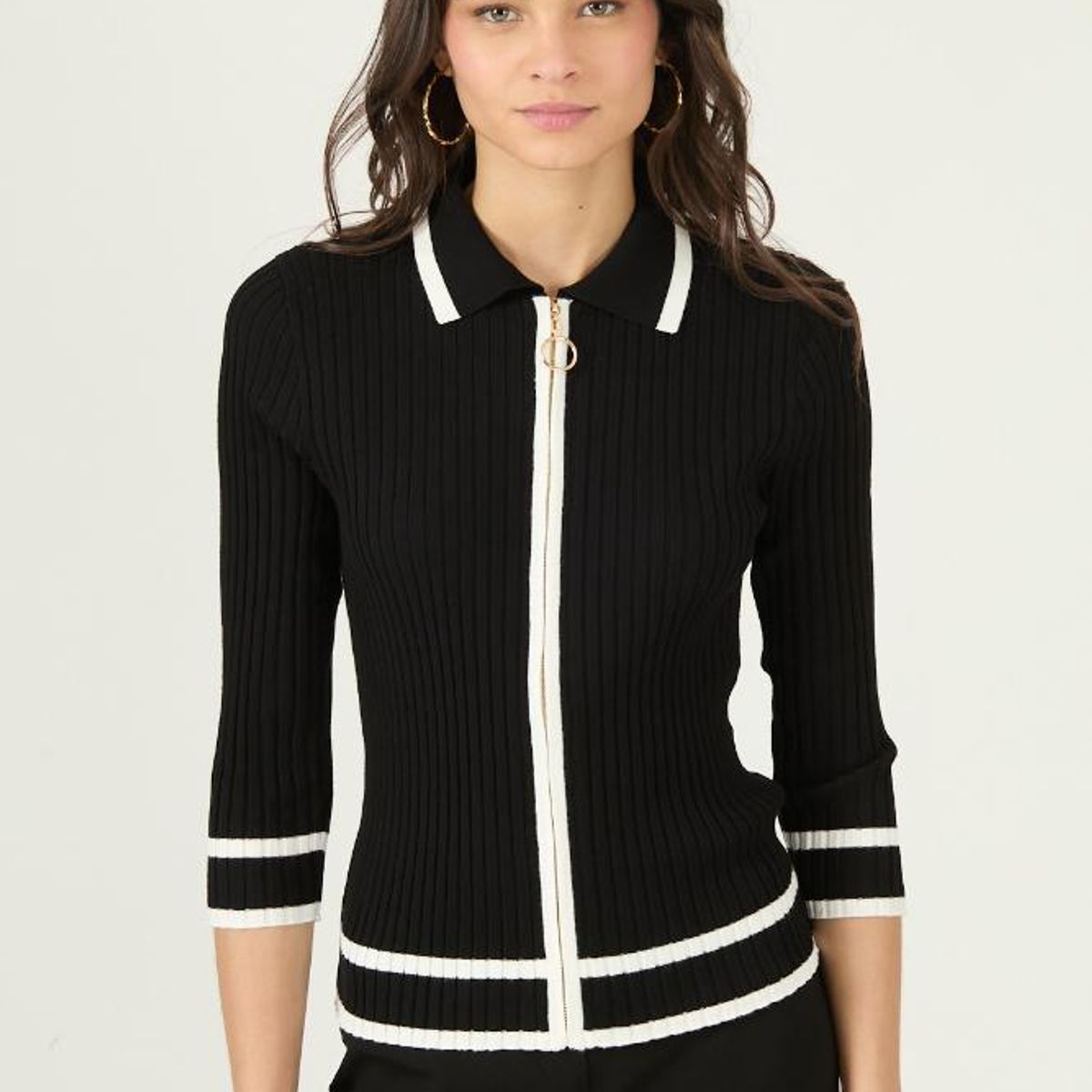 PRIVILEGE - Cardigan negro 2970