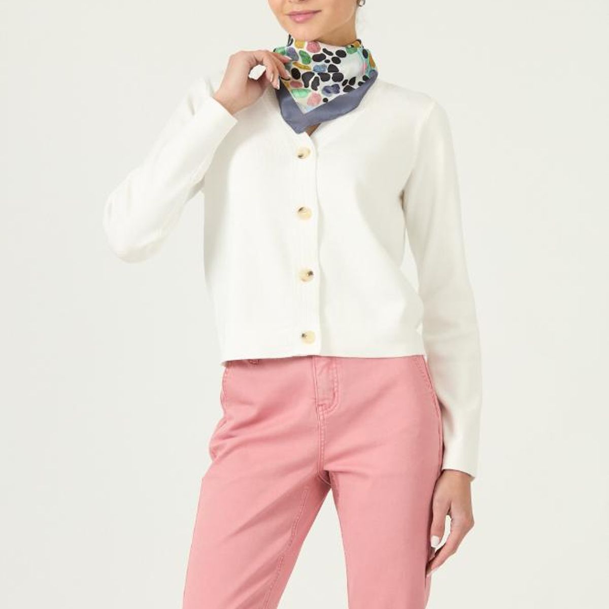 PRIVILEGE - Cardigan crudo 2954