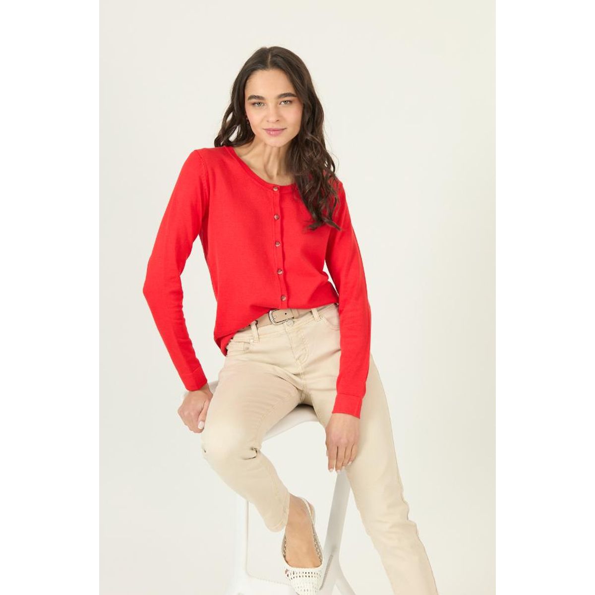 PRIVILEGE - Cardigan rojo