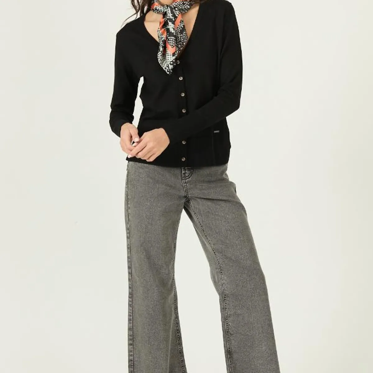 PRIVILEGE - Cardigan negro