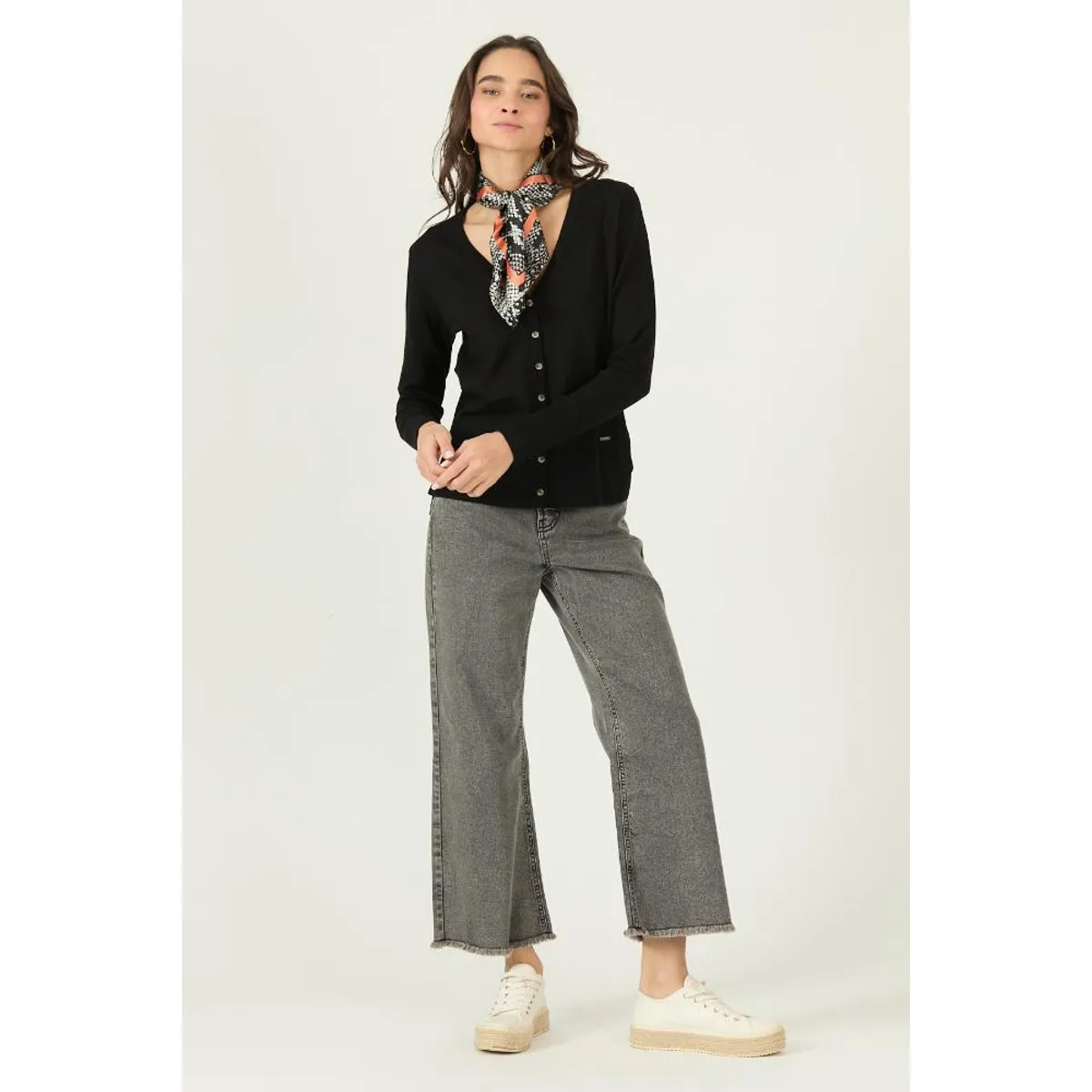 PRIVILEGE - Cardigan negro