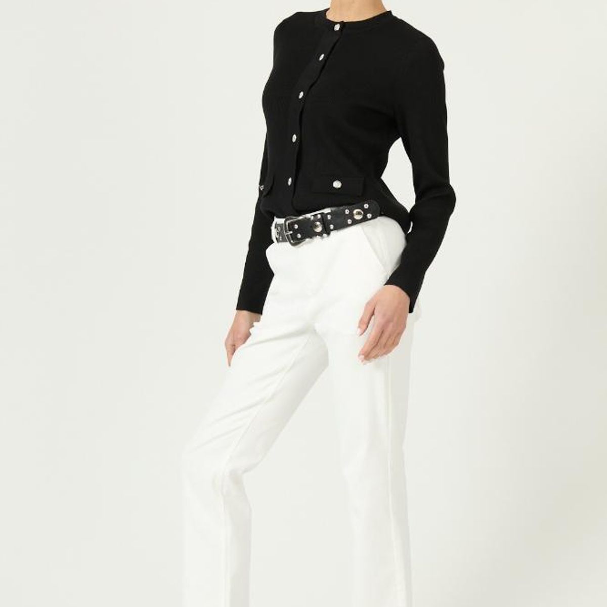 PRIVILEGE - Cardigan negro 2952