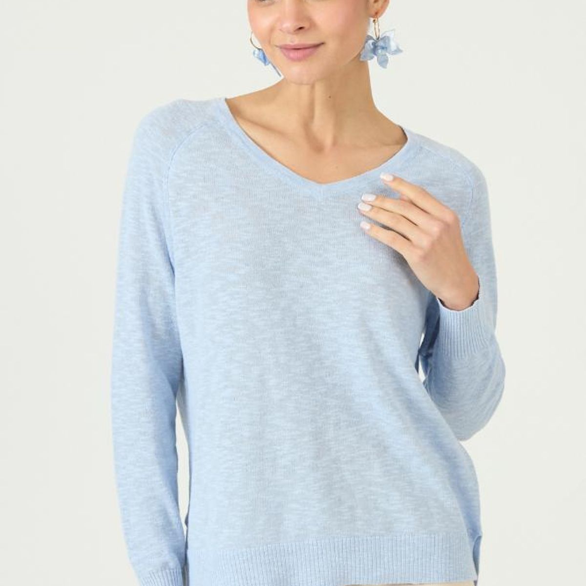 PRIVILEGE - Sweater celeste 2936