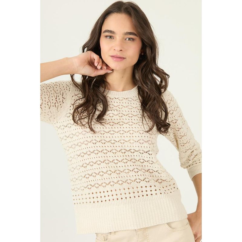 PRIVILEGE - Sweater crudo 2957