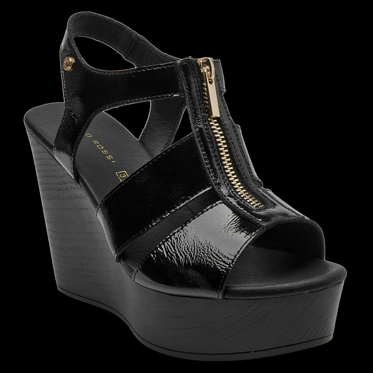 BRUNO ROSSI - Sandalia Mujer Casual Negro