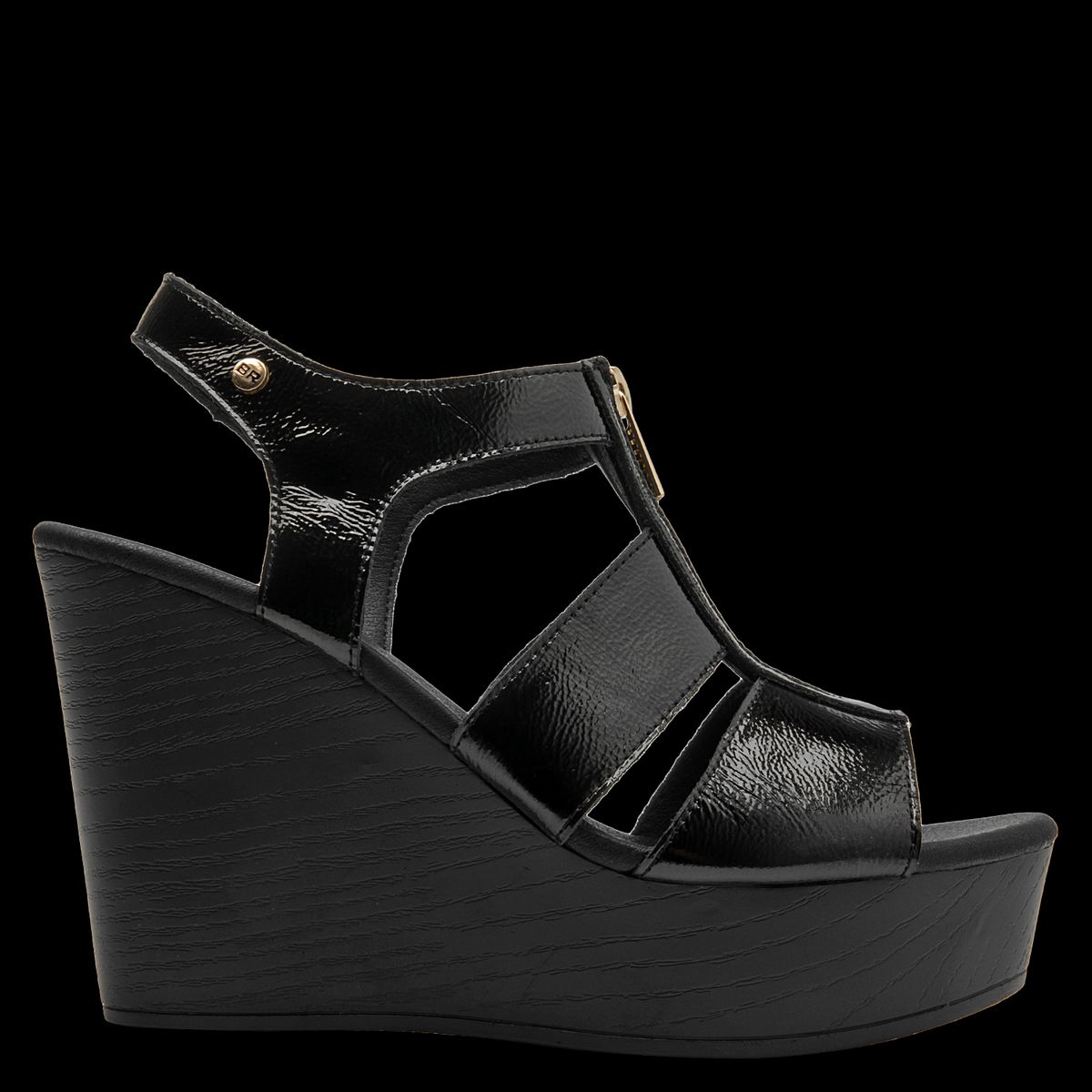 BRUNO ROSSI - Sandalia Mujer Casual Negro