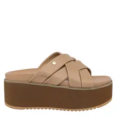 ALQUIMIA - Sandalia Plataforma Mujer Beige Kaira