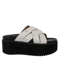 ALQUIMIA - Sandalia Plataforma Mujer Blanco Kaira