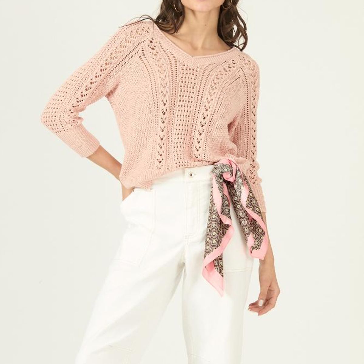 PRIVILEGE - Sweater salmon 2965