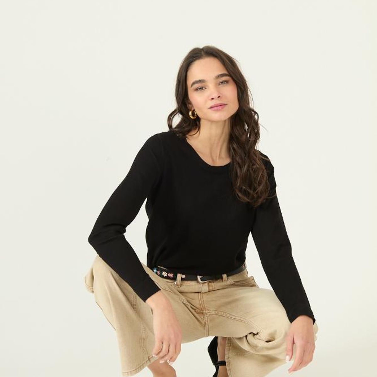 PRIVILEGE - Sweater negro 2980