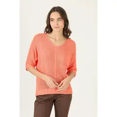 PRIVILEGE - Sweater salmon 2973