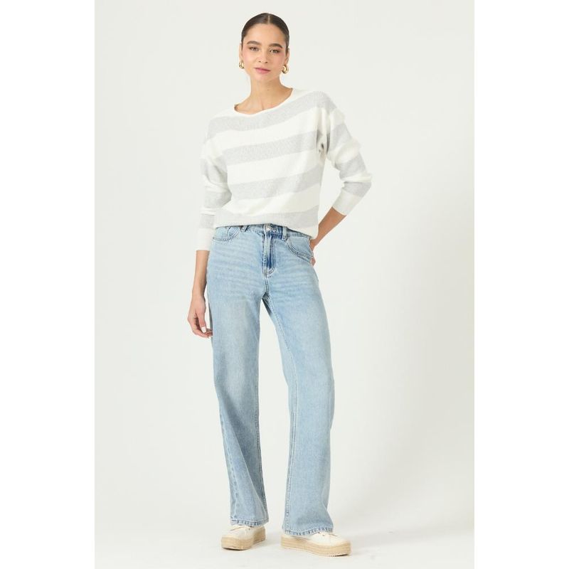 PRIVILEGE - Sweater gris 2944
