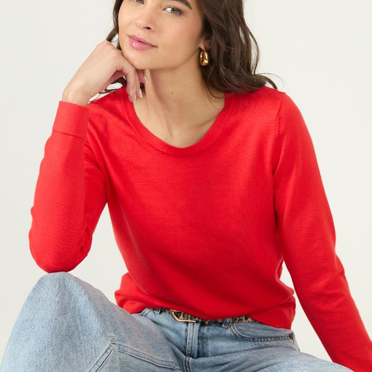 PRIVILEGE - Sweater rojo 2977
