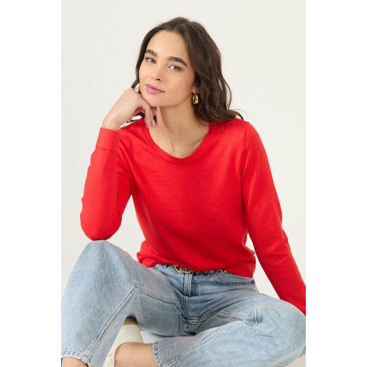 PRIVILEGE - Sweater rojo 2977