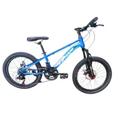 GENERICO - Bicicleta Aro 20 Azul Brxing Con Freno Disco Y 21 Velocidades