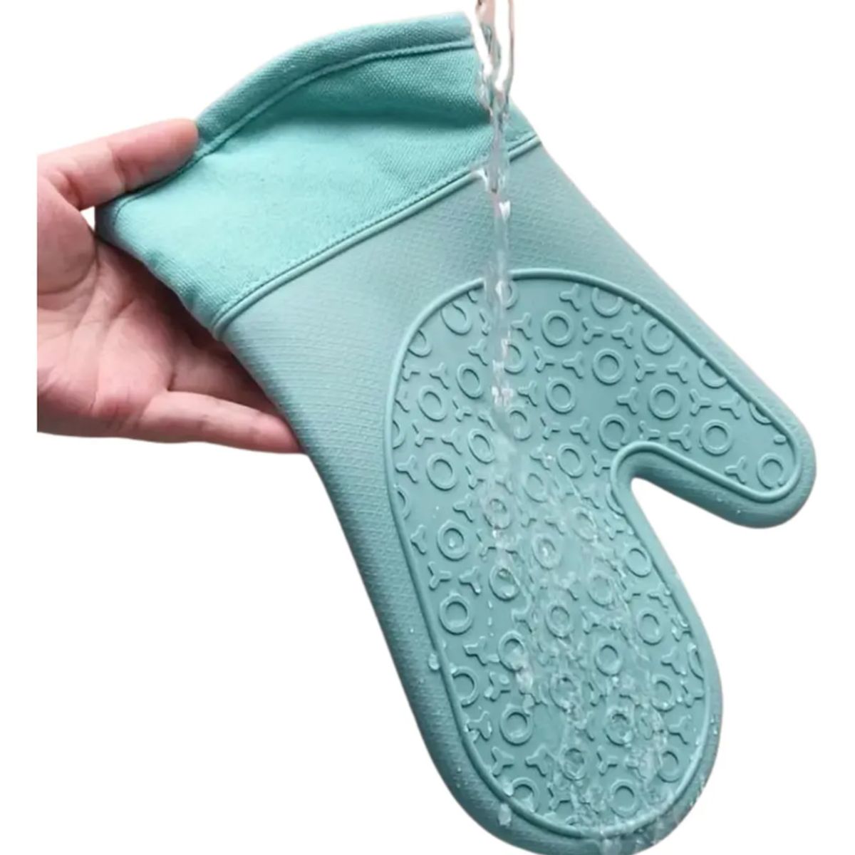 GENERICO - Guantes De Silicona Para Horno Y Cocina Toma Ollas Antideslizante