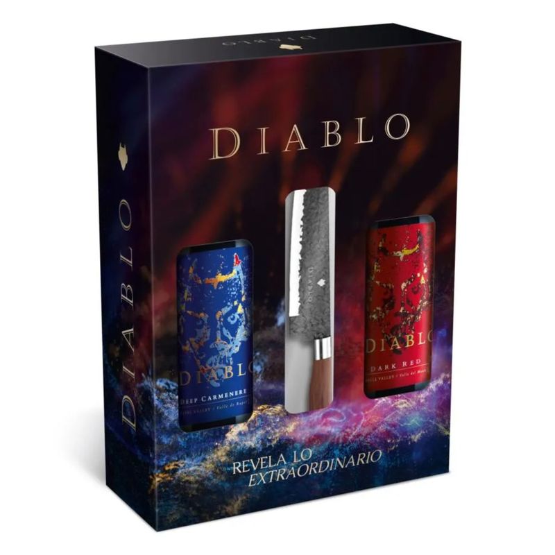 CONCHA Y TORO - Pack Vinos Diablo y Cuchillo Dark Red Deep Carmenere