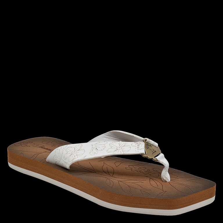Sandalia Mujer Casual Blanco Blanco 35