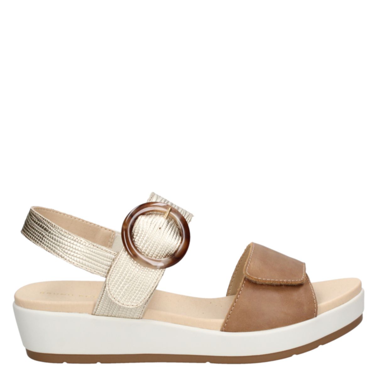 BRUNO ROSSI - Sandalia Casual Mujer Dorado Bruno Rossi