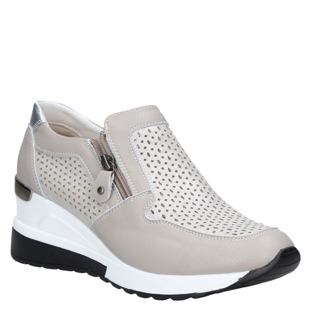 BRUNO ROSSI - Zapatilla Casual Mujer Gris claro Bruno Rossi