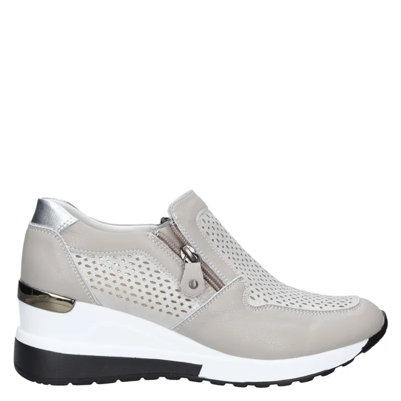 BRUNO ROSSI - Zapatilla Casual Mujer Gris claro Bruno Rossi