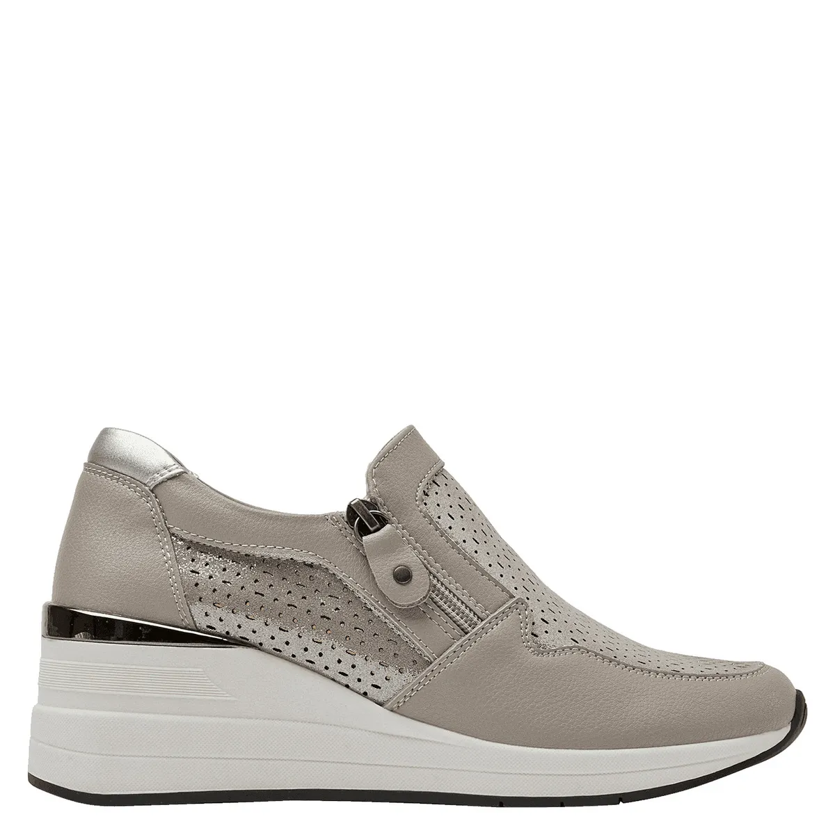 BRUNO ROSSI - Zapatilla Casual Mujer Gris claro Bruno Rossi
