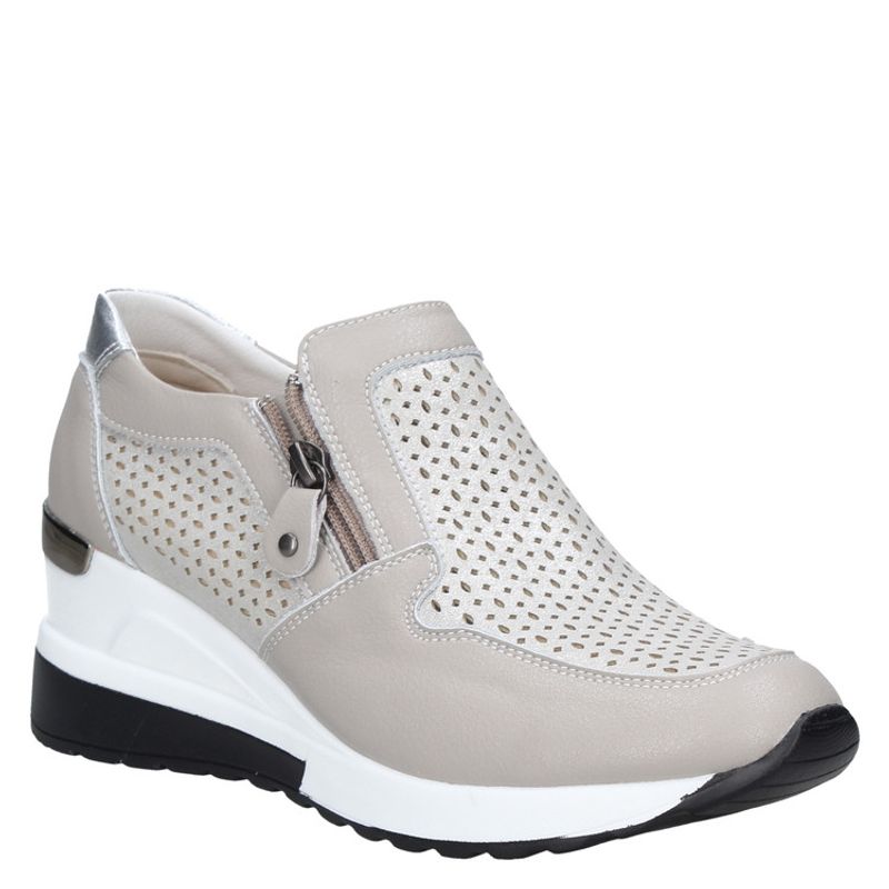 BRUNO ROSSI - Zapatilla Casual Mujer Gris Bruno Rossi