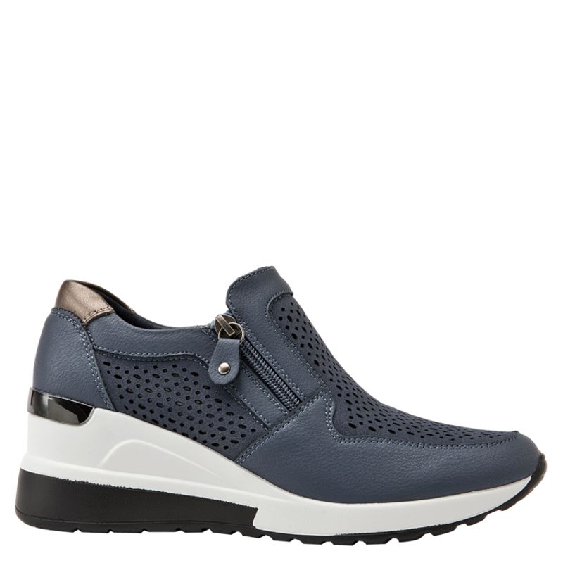 BRUNO ROSSI - Zapatilla Casual Mujer Azul Bruno Rossi