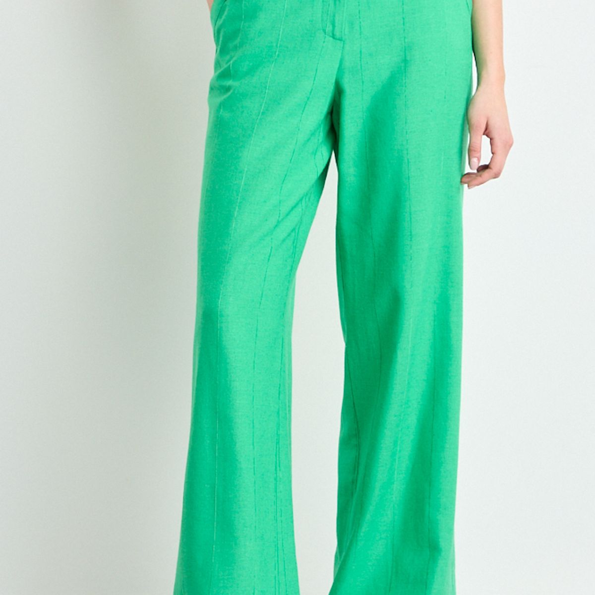 IO - Pantalon Liso Mujer Verde Oliva Io