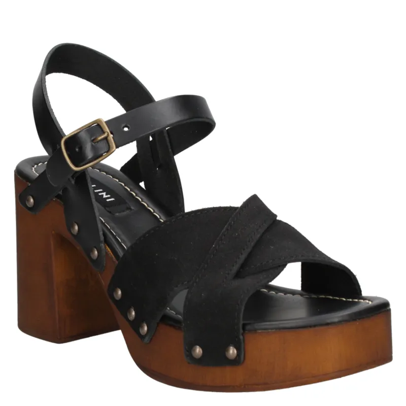 POLLINI - Sandalia Casual Mujer Negro Pollini