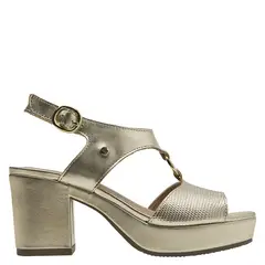 BRUNO ROSSI - Sandalia Mujer Formal Dorado