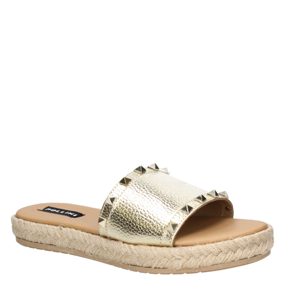 POLLINI - Sandalia Casual Mujer Dorado Pollini