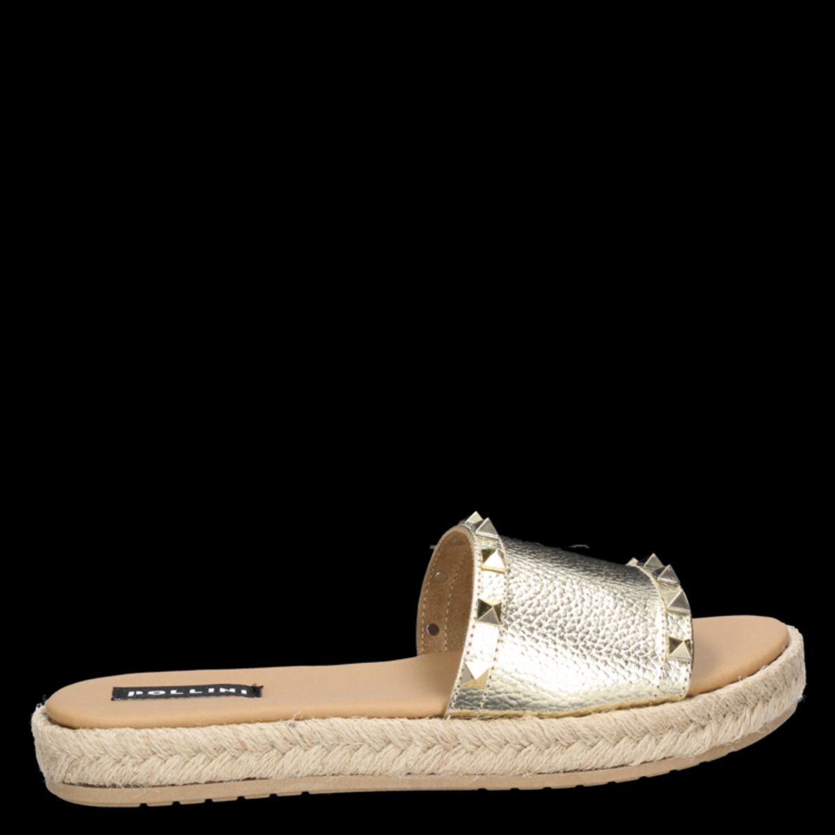 POLLINI - Sandalia Casual Mujer Dorado Pollini