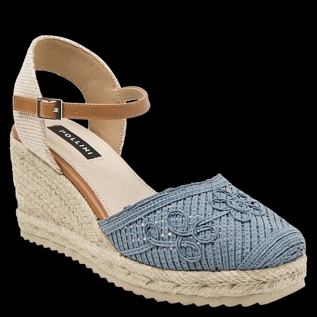 POLLINI - Sandalia Casual Mujer Azul Pollini