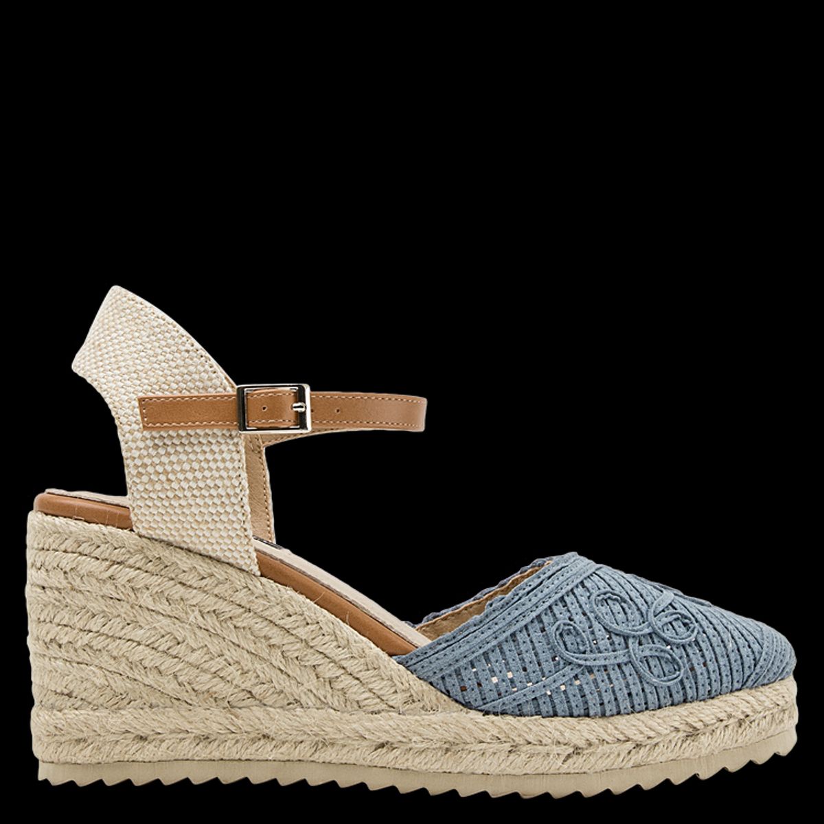 POLLINI - Sandalia Casual Mujer Azul Pollini