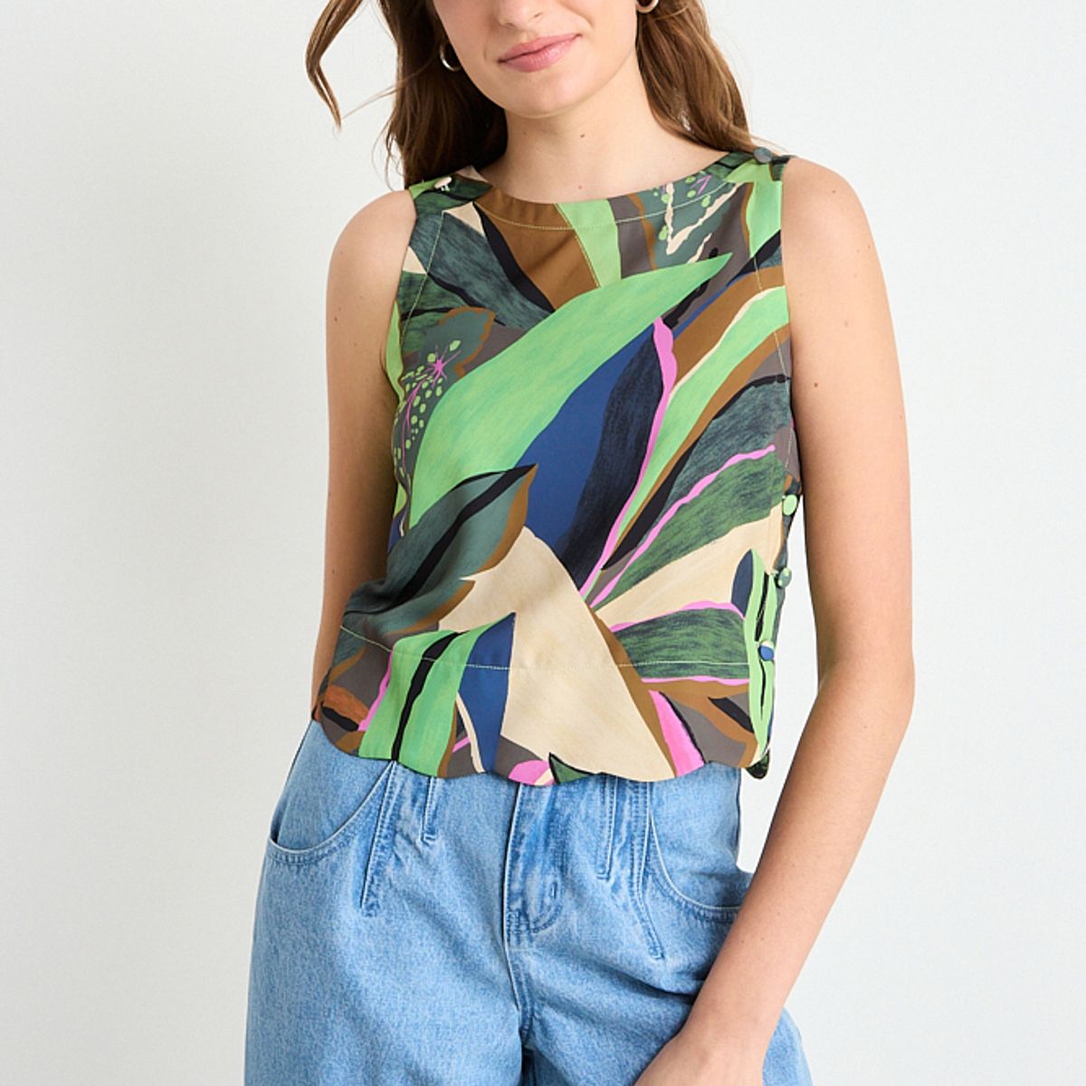 IO - Blusa Fantasia Mujer Verde Io