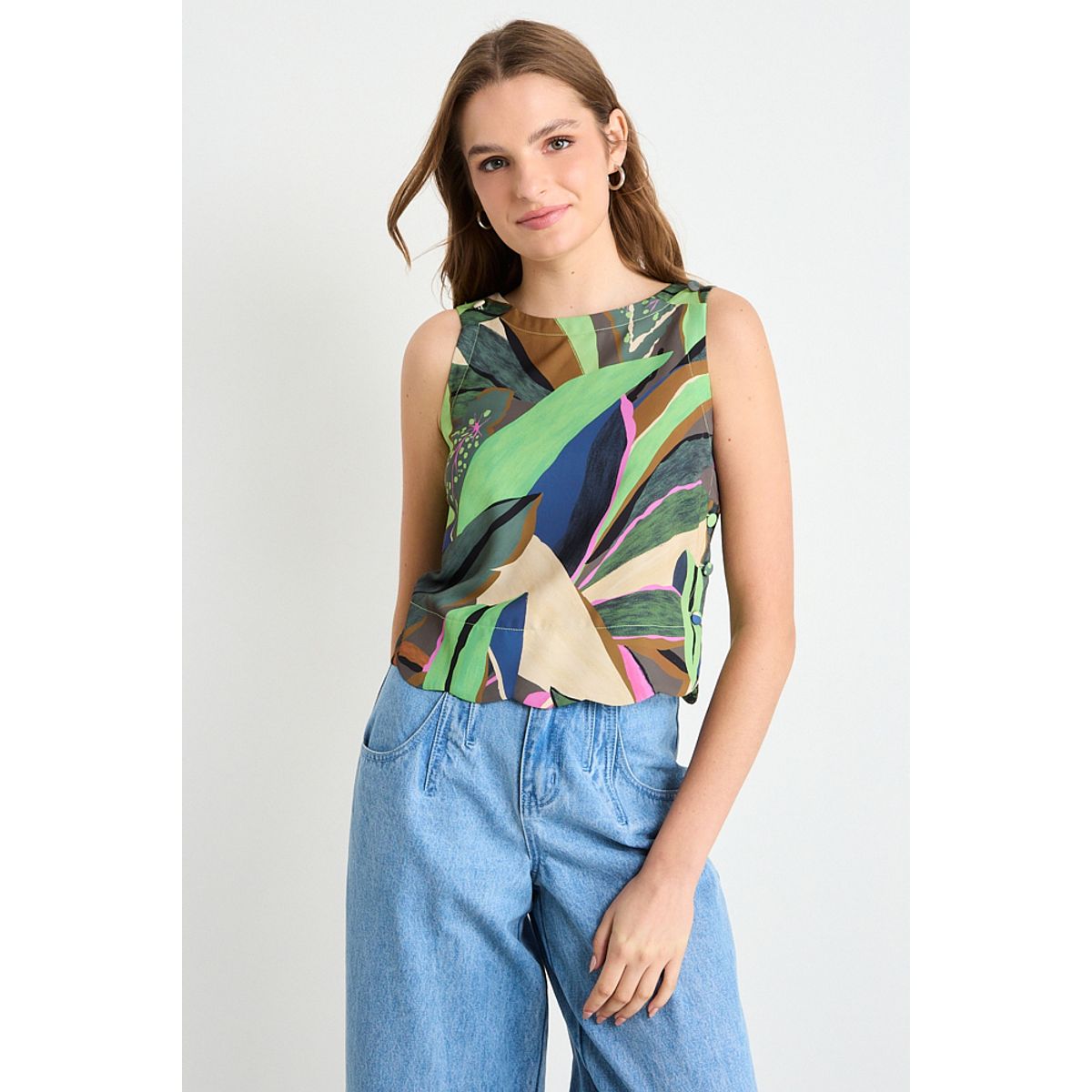 IO - Blusa Fantasia Mujer Verde Io