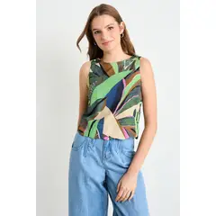 IO - Blusa Fantasia Mujer Verde