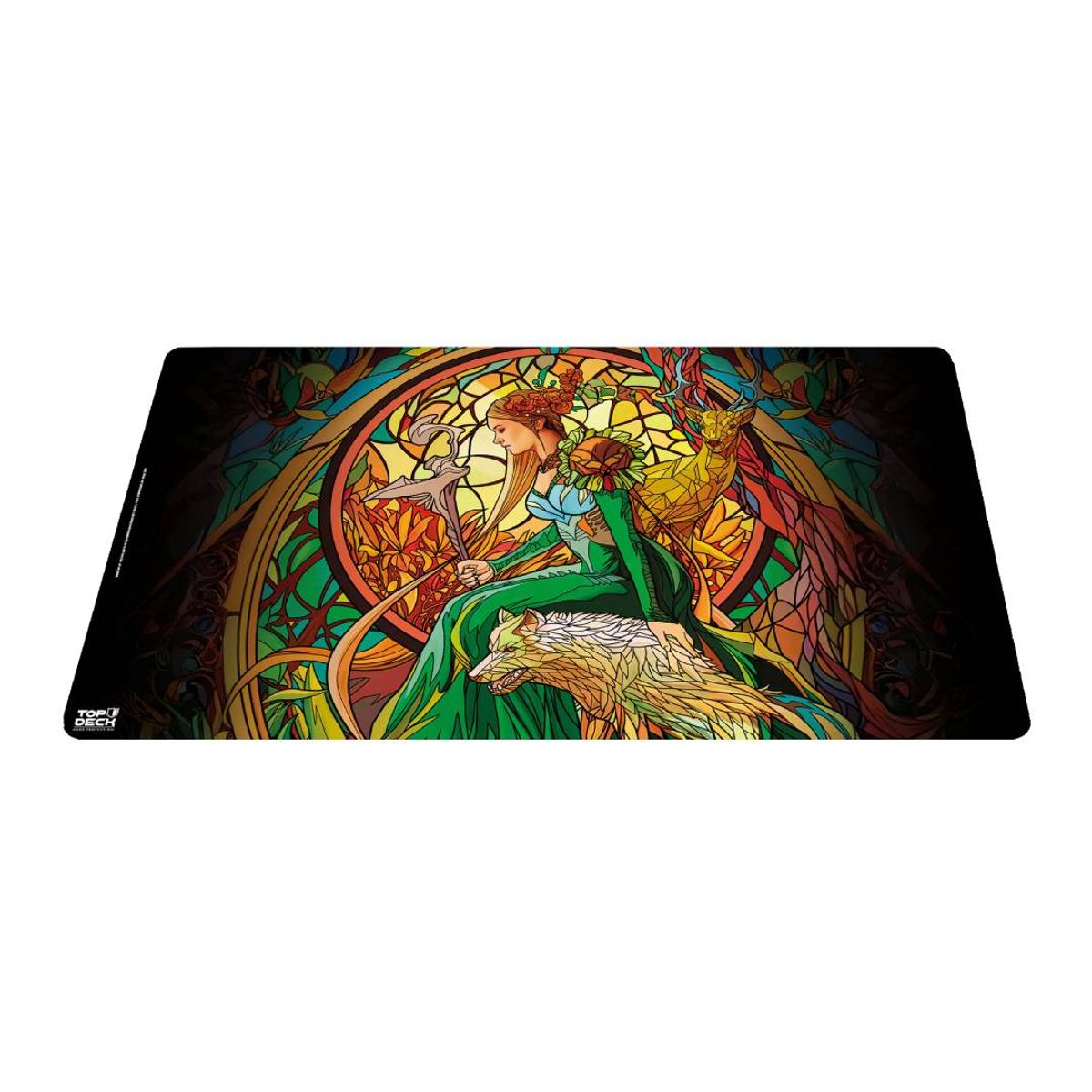 GENERICO - Playmat Topdeck Colección Vitrales - Druida