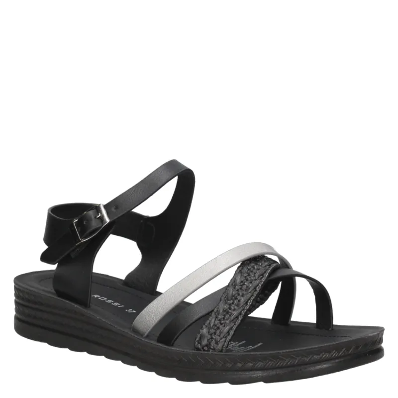 BRUNO ROSSI - Sandalia Casual Mujer Negro Bruno Rossi