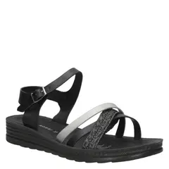 BRUNO ROSSI - Sandalia Casual Mujer Negro