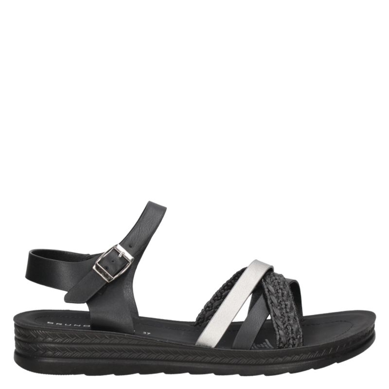 BRUNO ROSSI - Sandalia Casual Mujer Negro Bruno Rossi