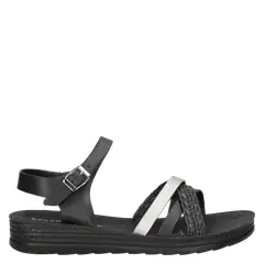 BRUNO ROSSI - Sandalia Casual Mujer Negro