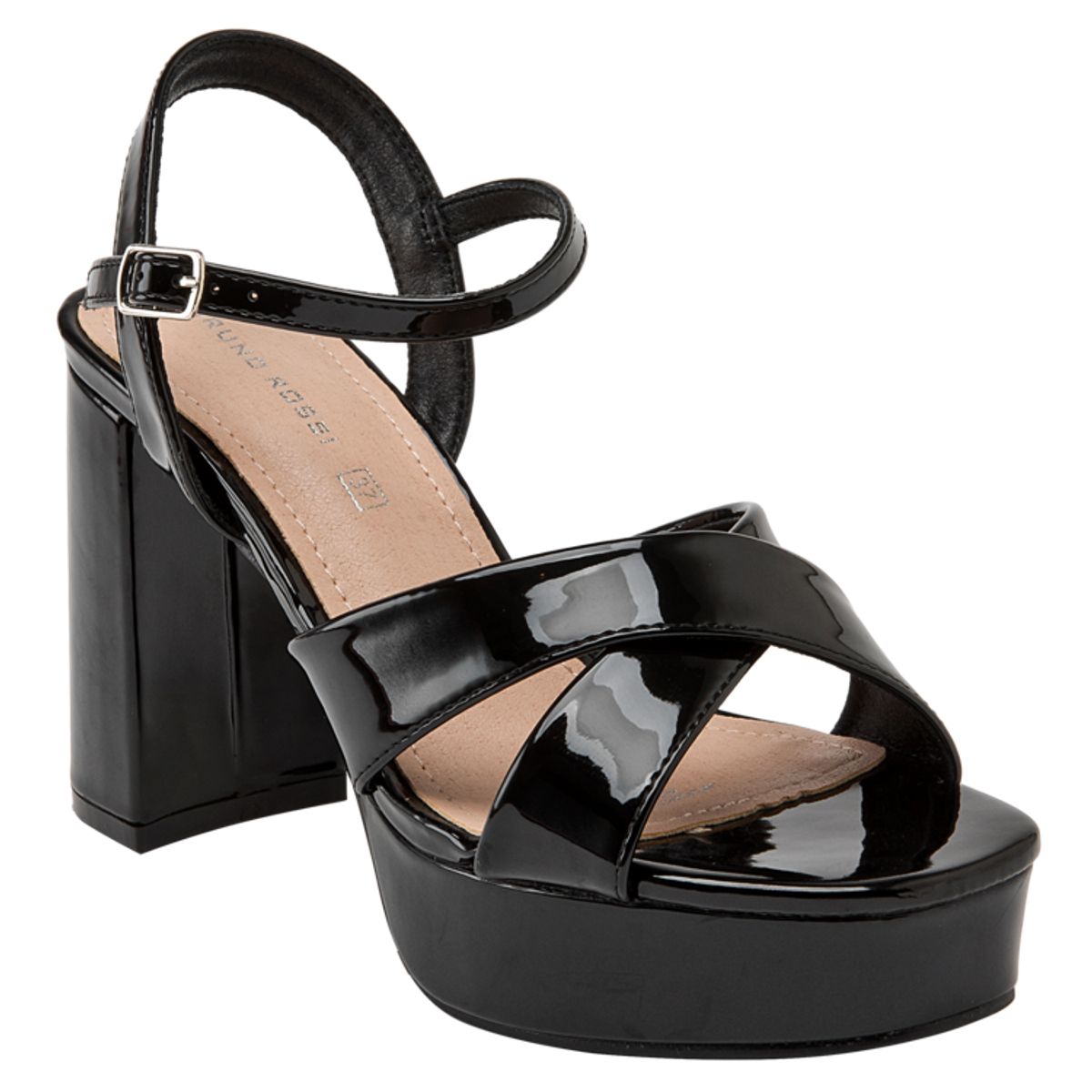 BRUNO ROSSI - Sandalia Casual Mujer Negro Bruno Rossi
